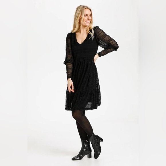 CREAM brand CR Black dress BNWT Size small - Picture 1 of 7